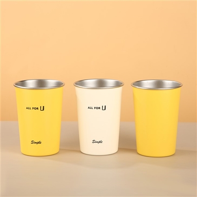 Practicality First, Quality Living: 304 Stainless Steel Single-Layer Water Cu...